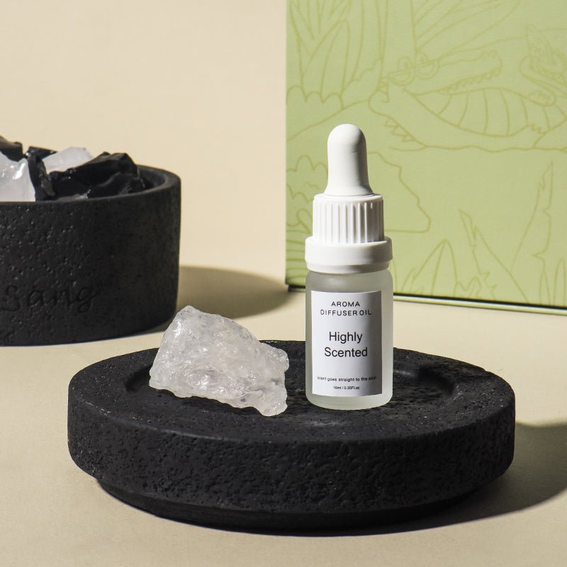 Aromatherapy Crystal Stone and Oil Diffuser Set - Large - Misty Dusk