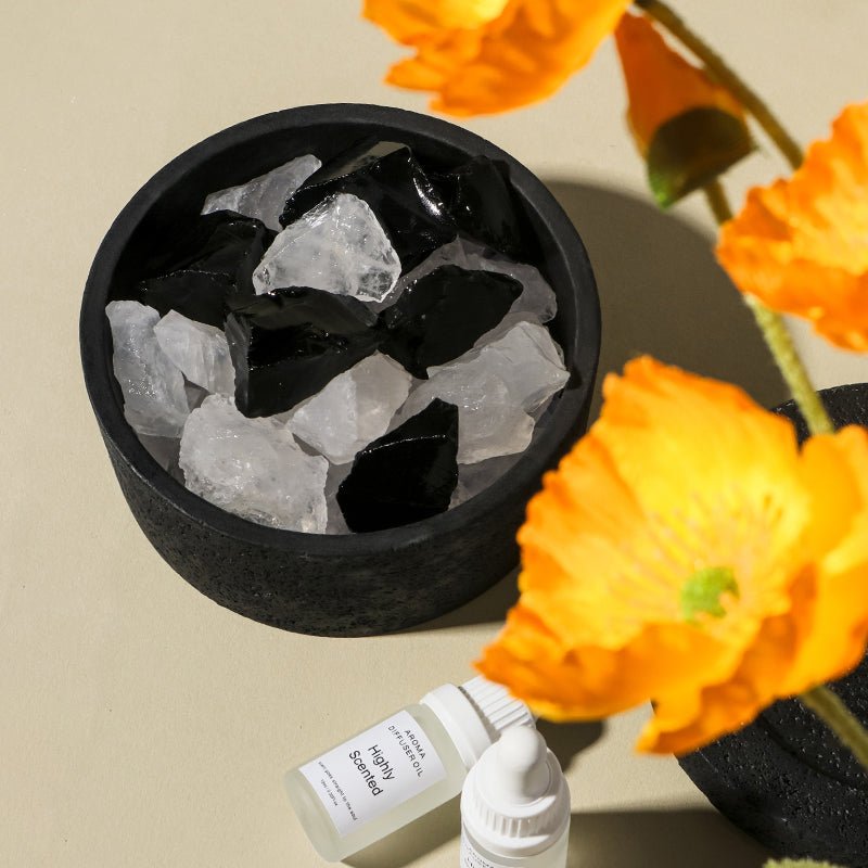 Aromatherapy Crystal Stone and Oil Diffuser Set - Large - Misty Dusk