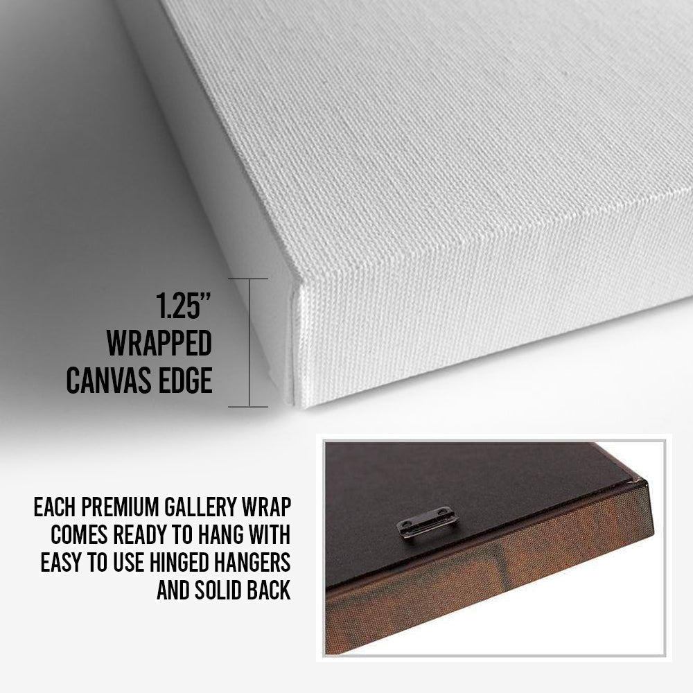 Black And White Lion Head Canvas Wall Art
