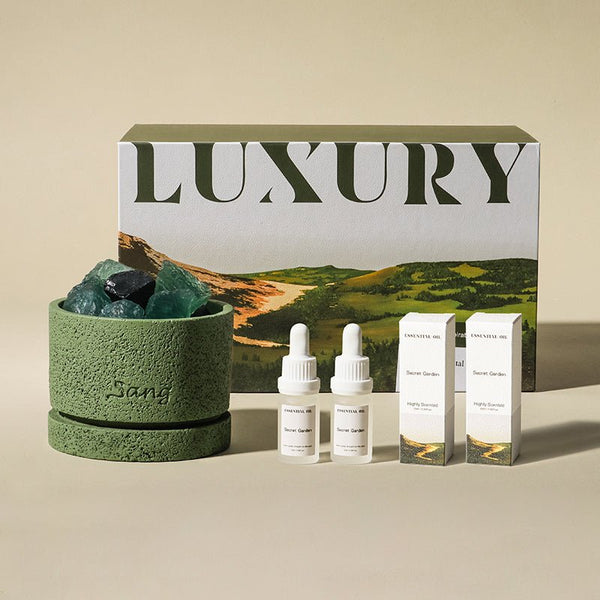 Aromatherapy Crystal Stone and Oil Diffuser Set - Small - Morning Spring