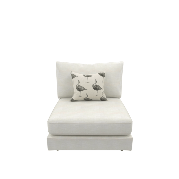 Snowdrift Sectional Sofa Armless Unit Small
