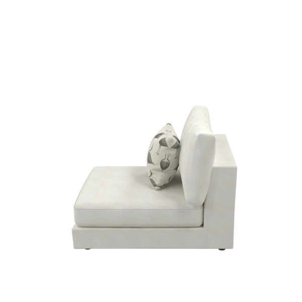 Snowdrift Sectional Sofa Armless Unit Small