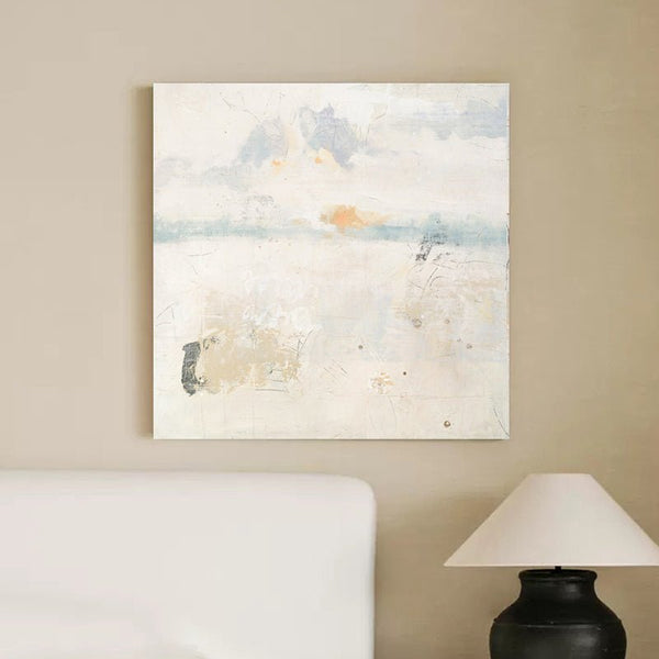 Modern Abstract Wall Art – Hand Painted Wall Decor in "Misty Field"