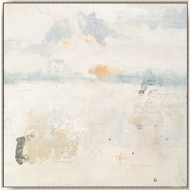 Modern Abstract Wall Art – Hand Painted Wall Decor in "Misty Field"