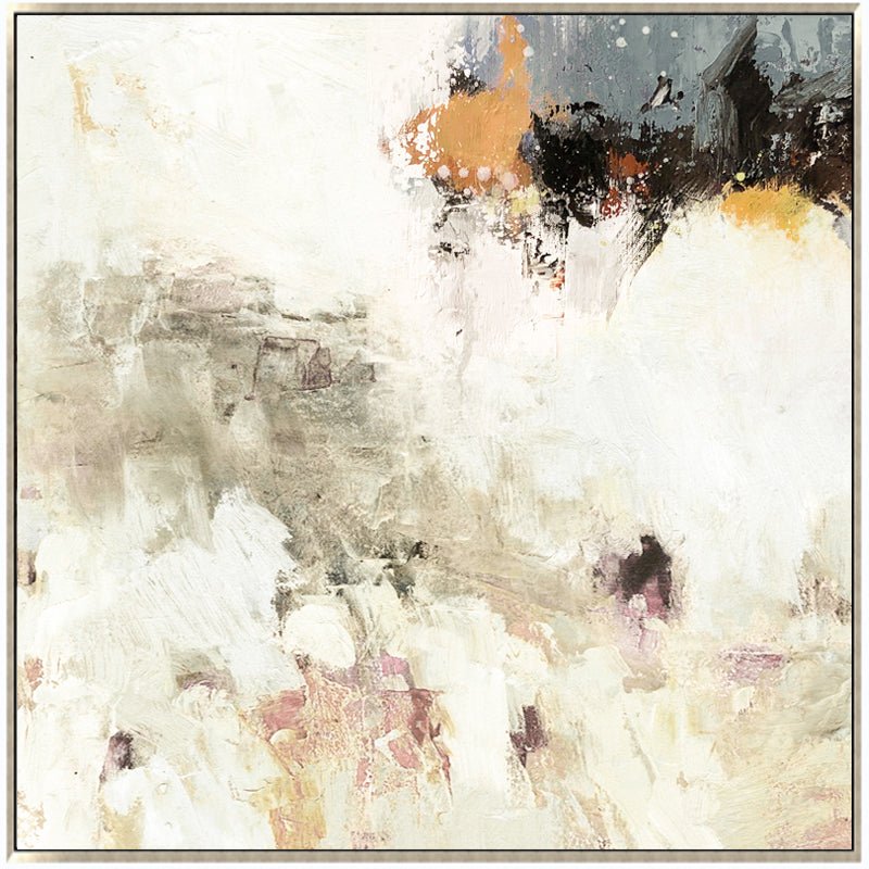 Modern Abstract Wall Art – Hand Painted Wall Decor in "Hidden Flame“
