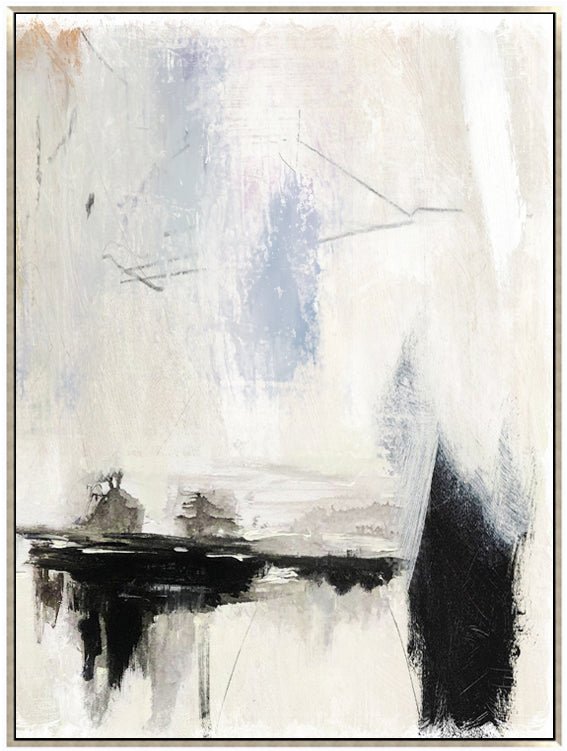 Modern Abstract Wall Art Set– Hand Painted Wall Decor Pairs of Two "Feather"