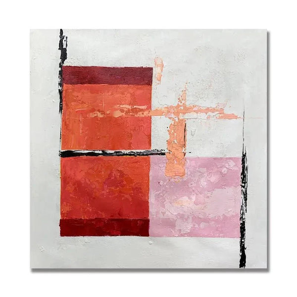 Red Abstract Wall Art