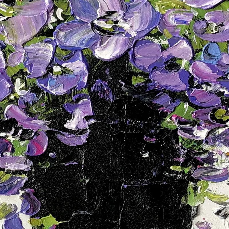 Purple Flowers Acrylic Wall Art