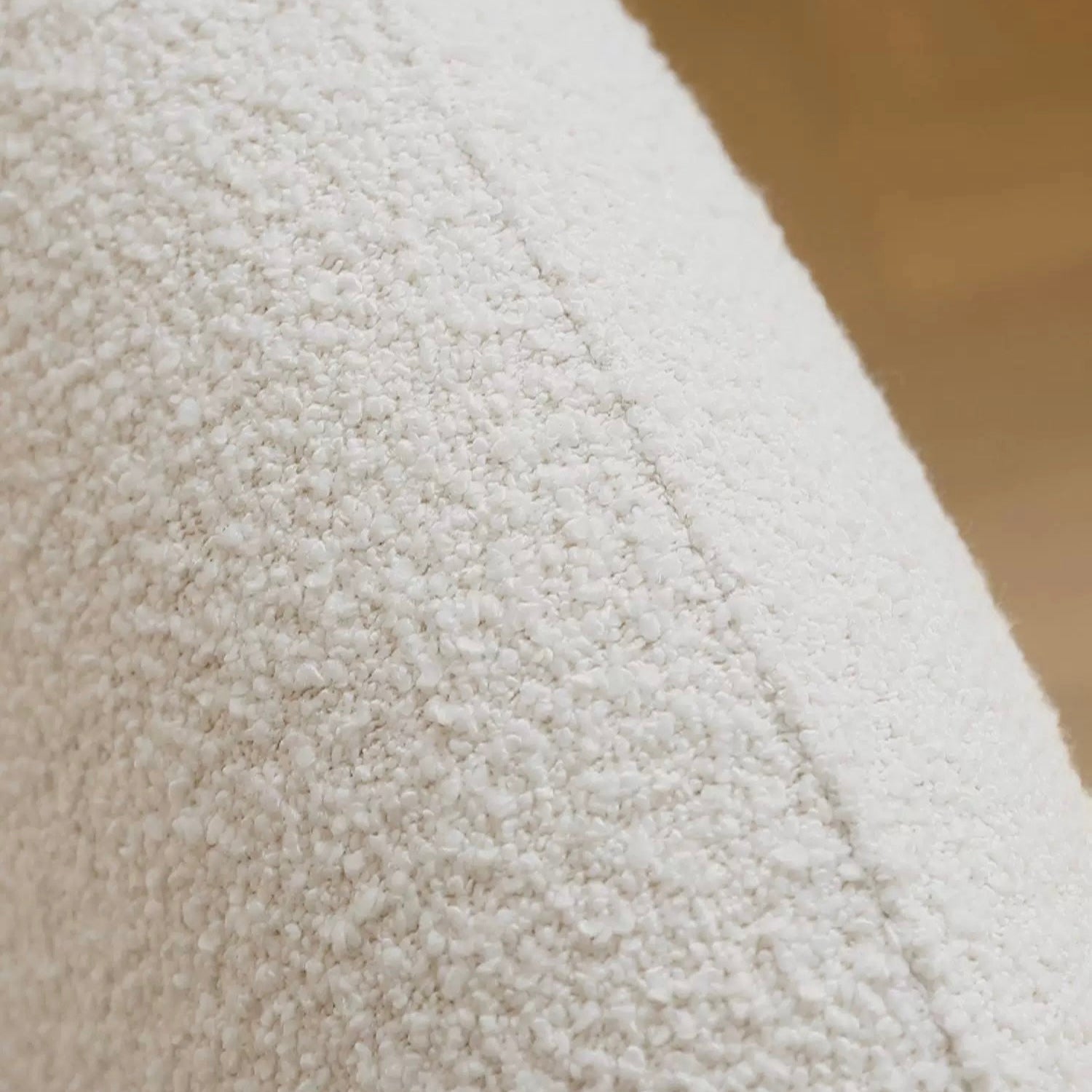 Plush White Lounger w/ Rotating Base