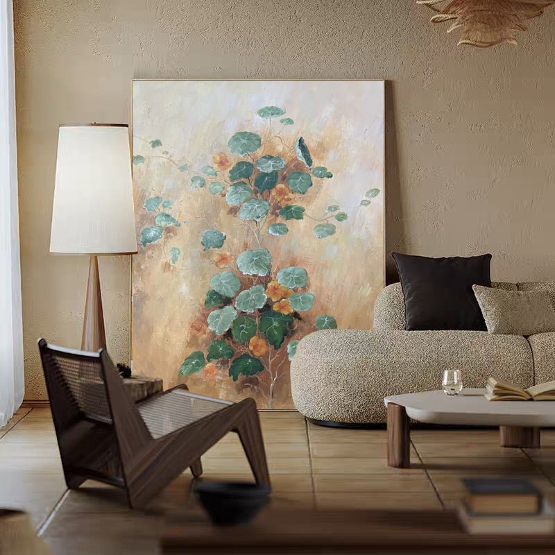 Modern Abstract Wall Art in "Summer Lotus"