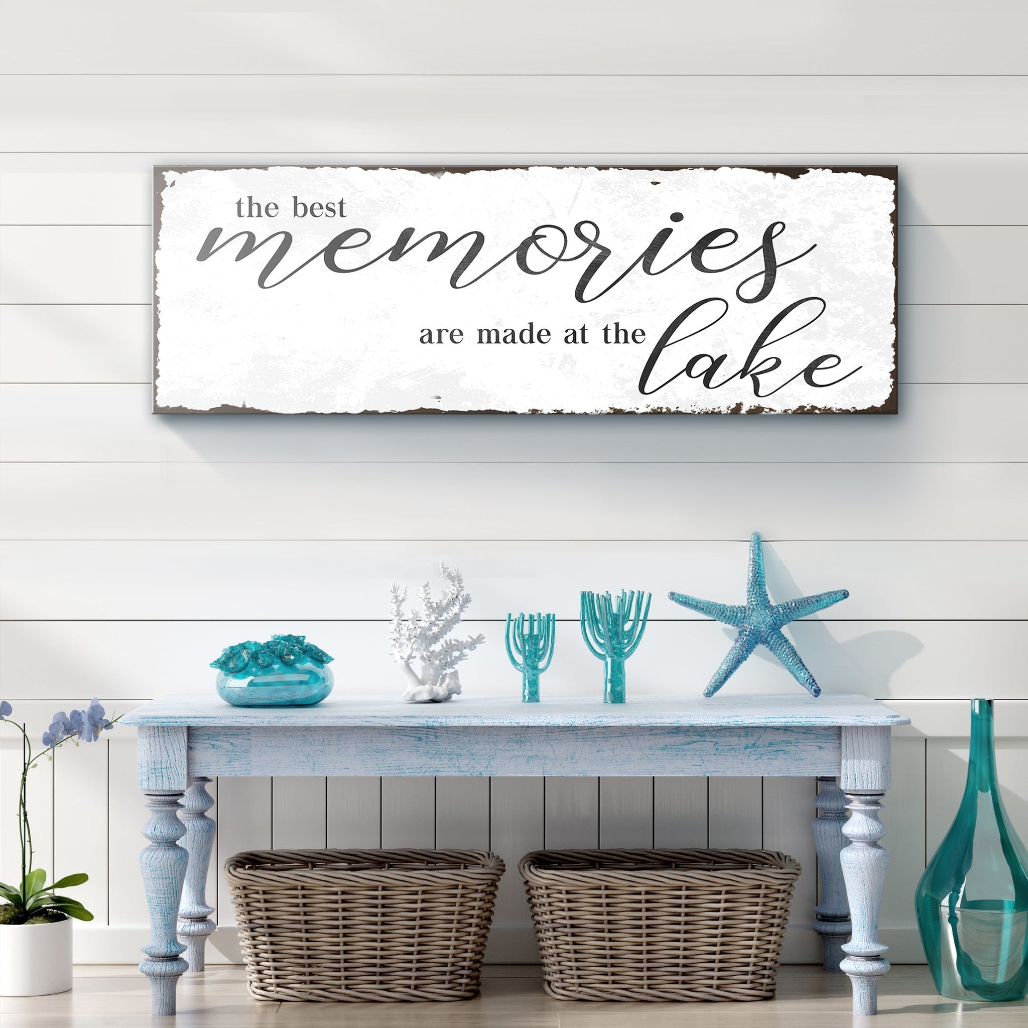 Best Memories At The Lake Sign Style 2