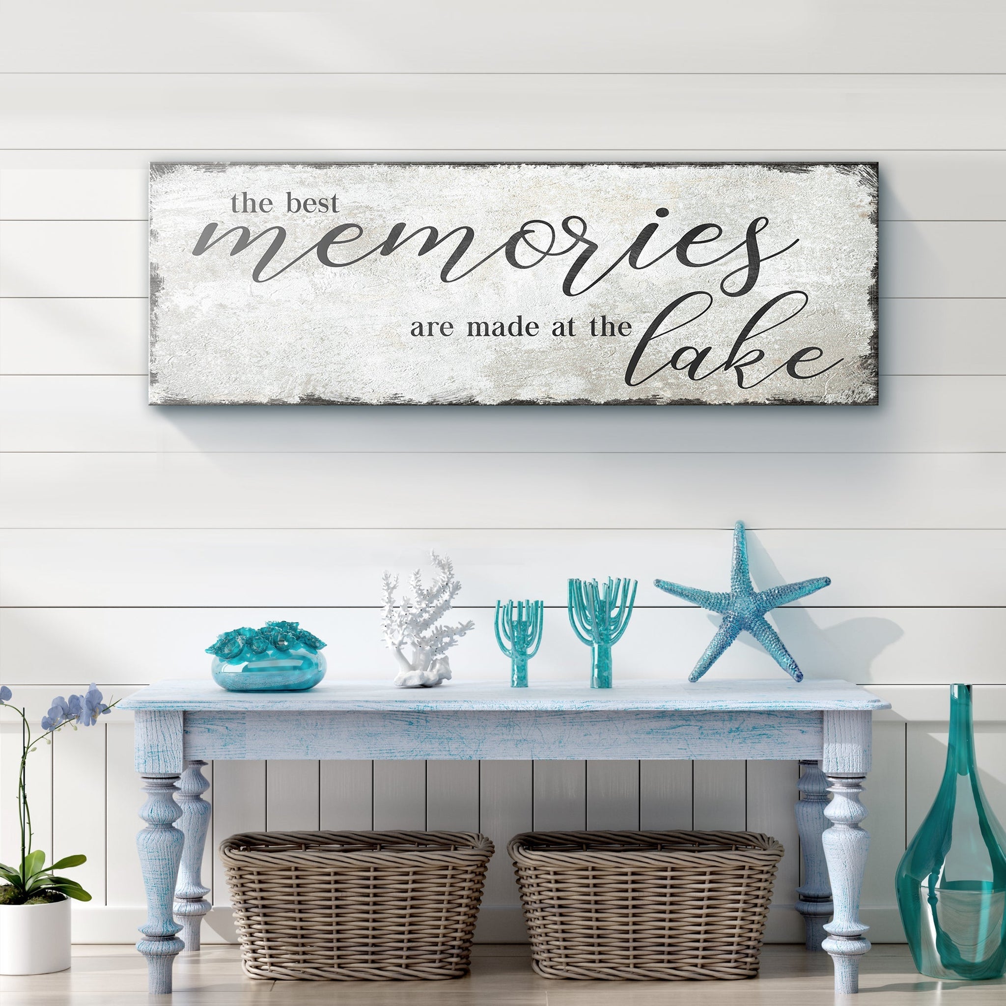 Best Memories At The Lake Sign Style 3