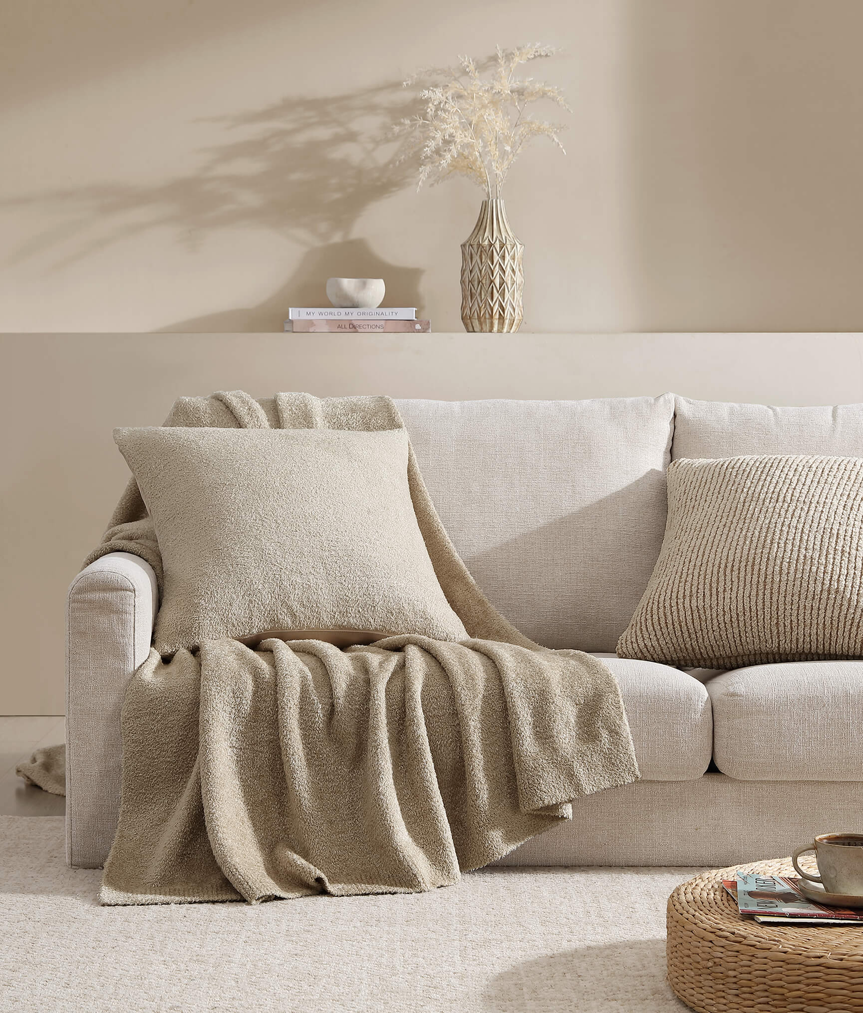 Cloud Silque Throw Pillow