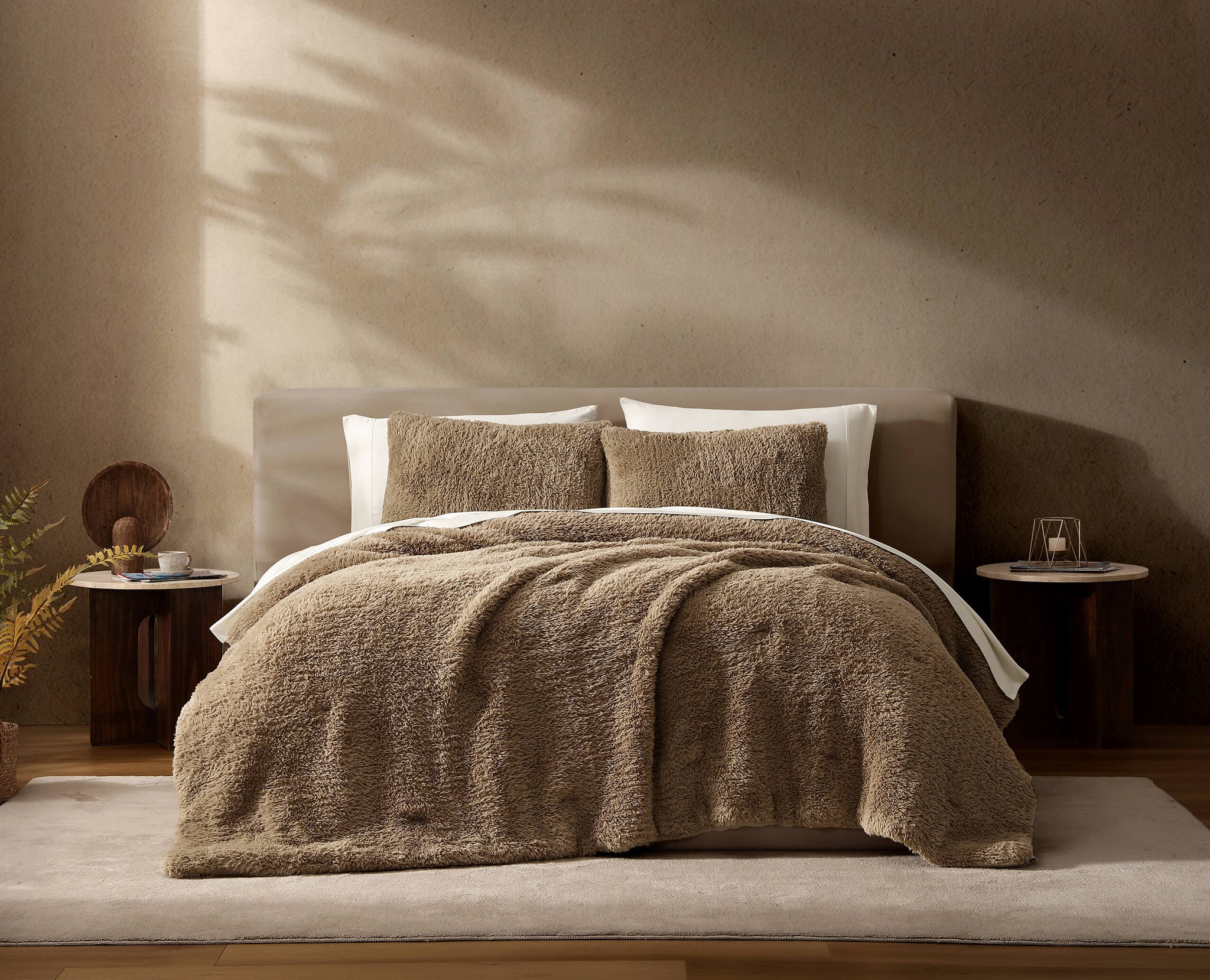 Breathable Faux Fur Sham Set