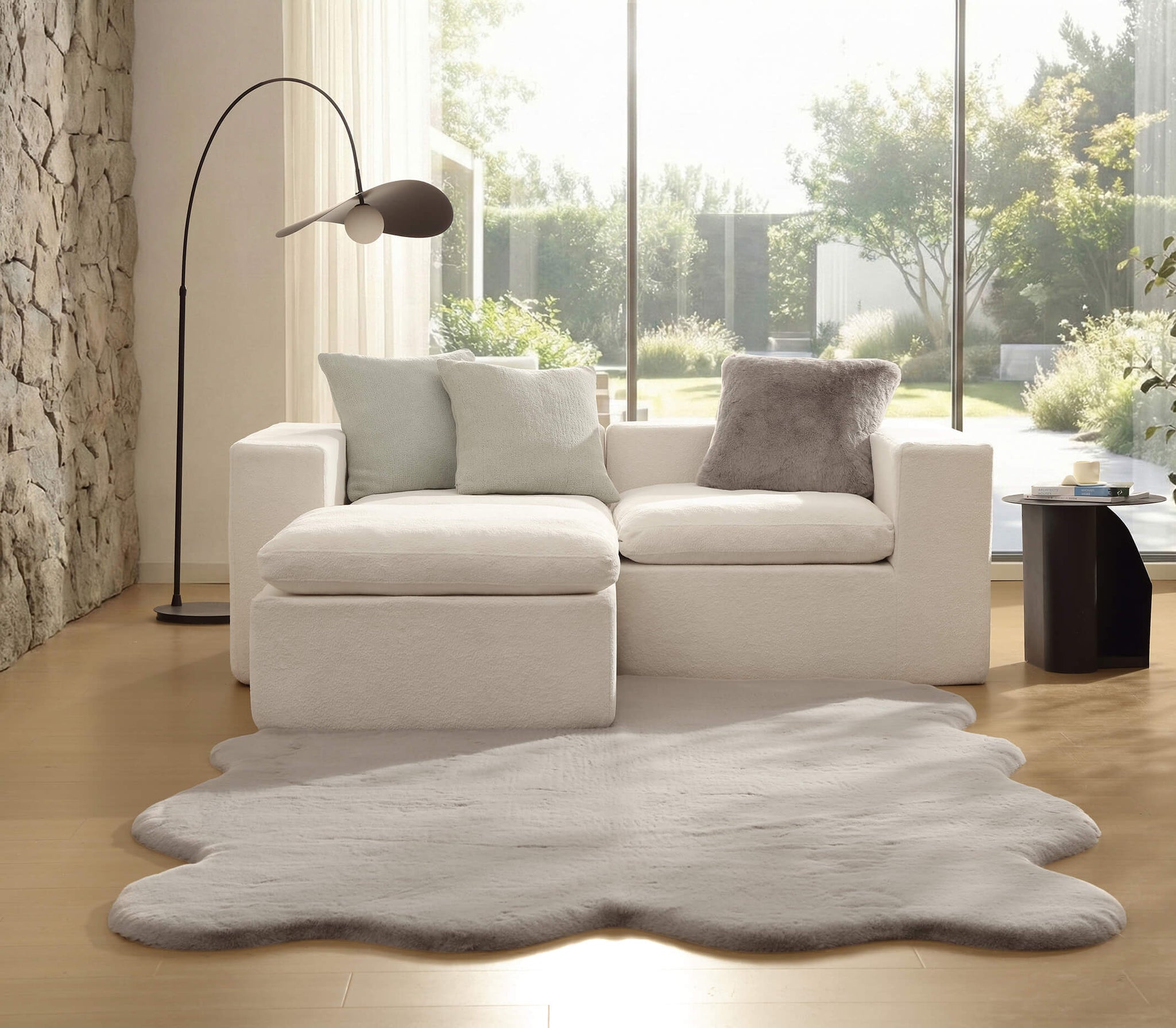 Faux Fur Throw Pillow