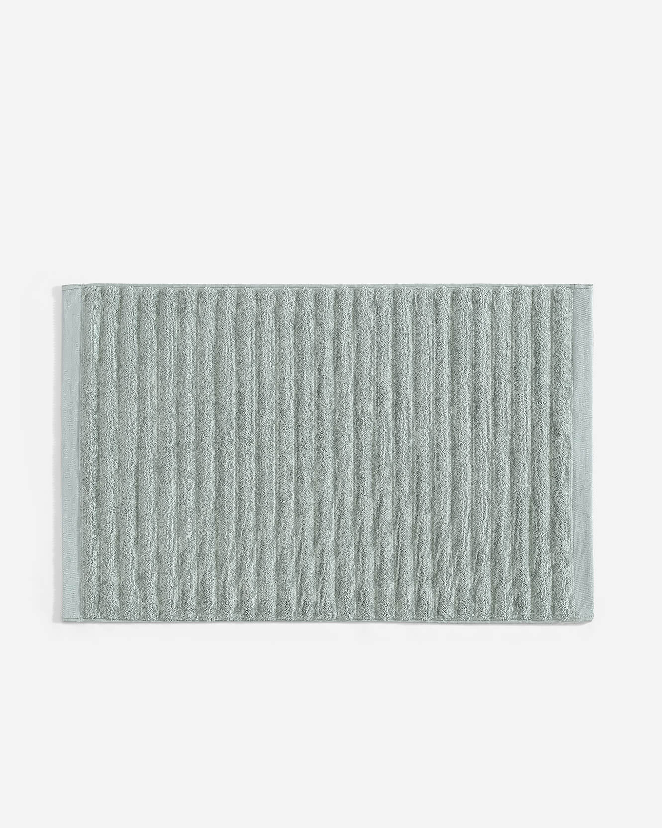 Turkish Cotton Rib Bath Mat Sage