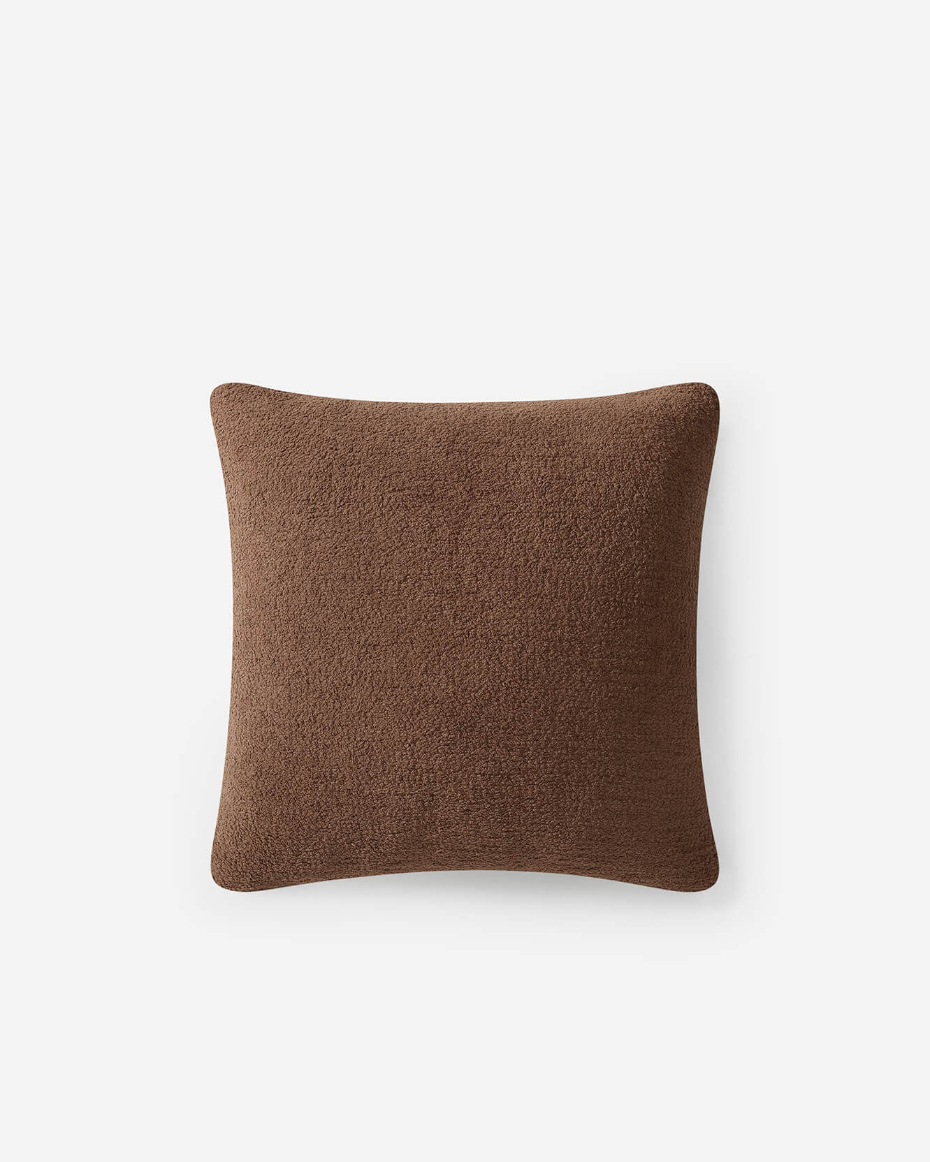 Snug Muslin Throw Pillow Chestnut