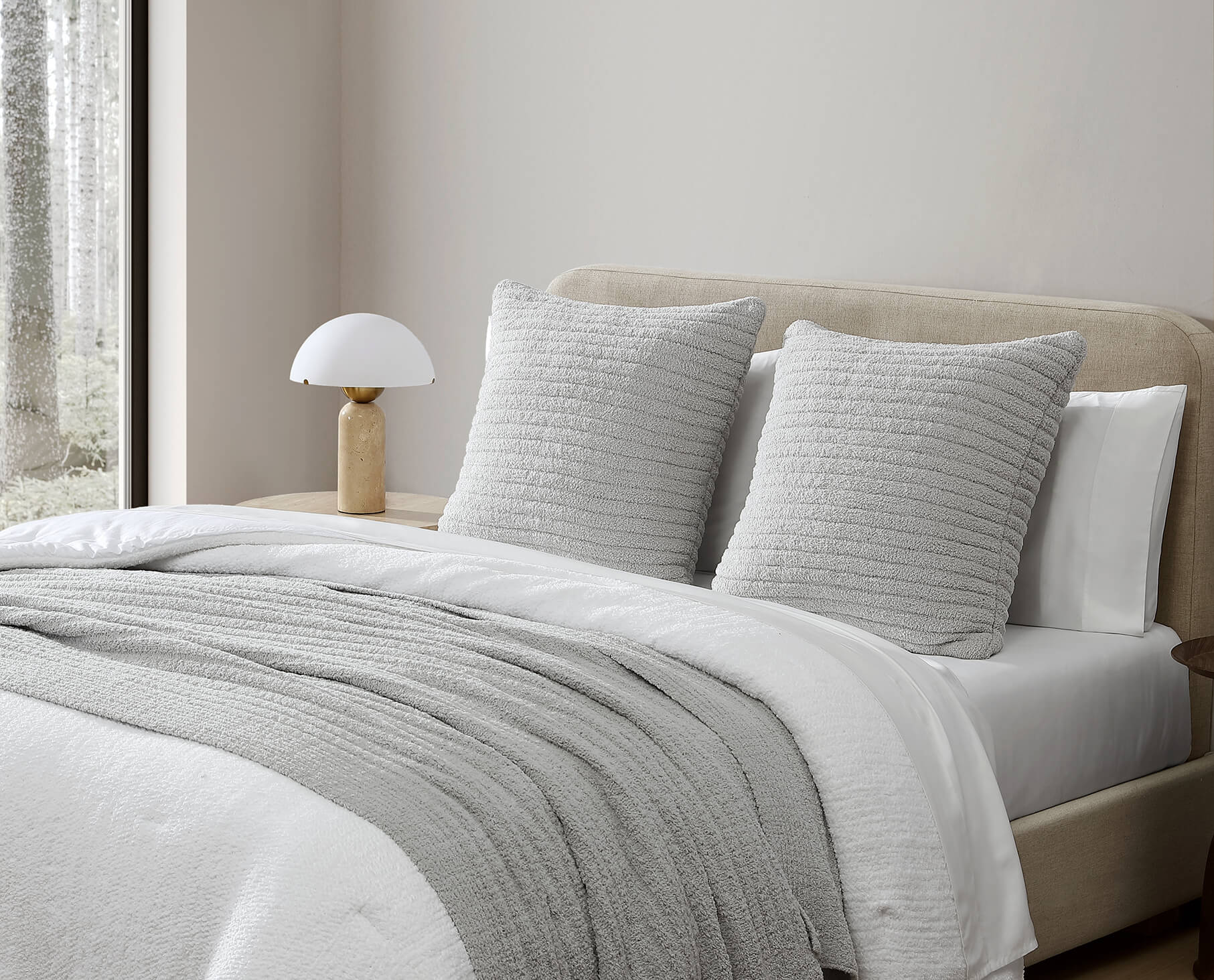 Snug Striped Euro Pillow