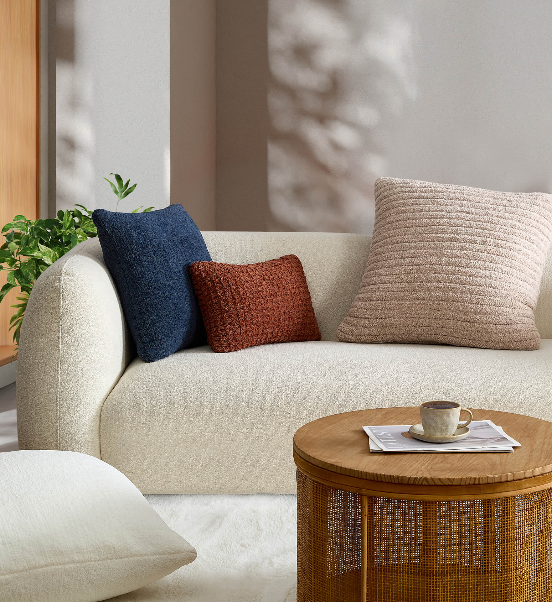 Snug Striped Euro Pillow