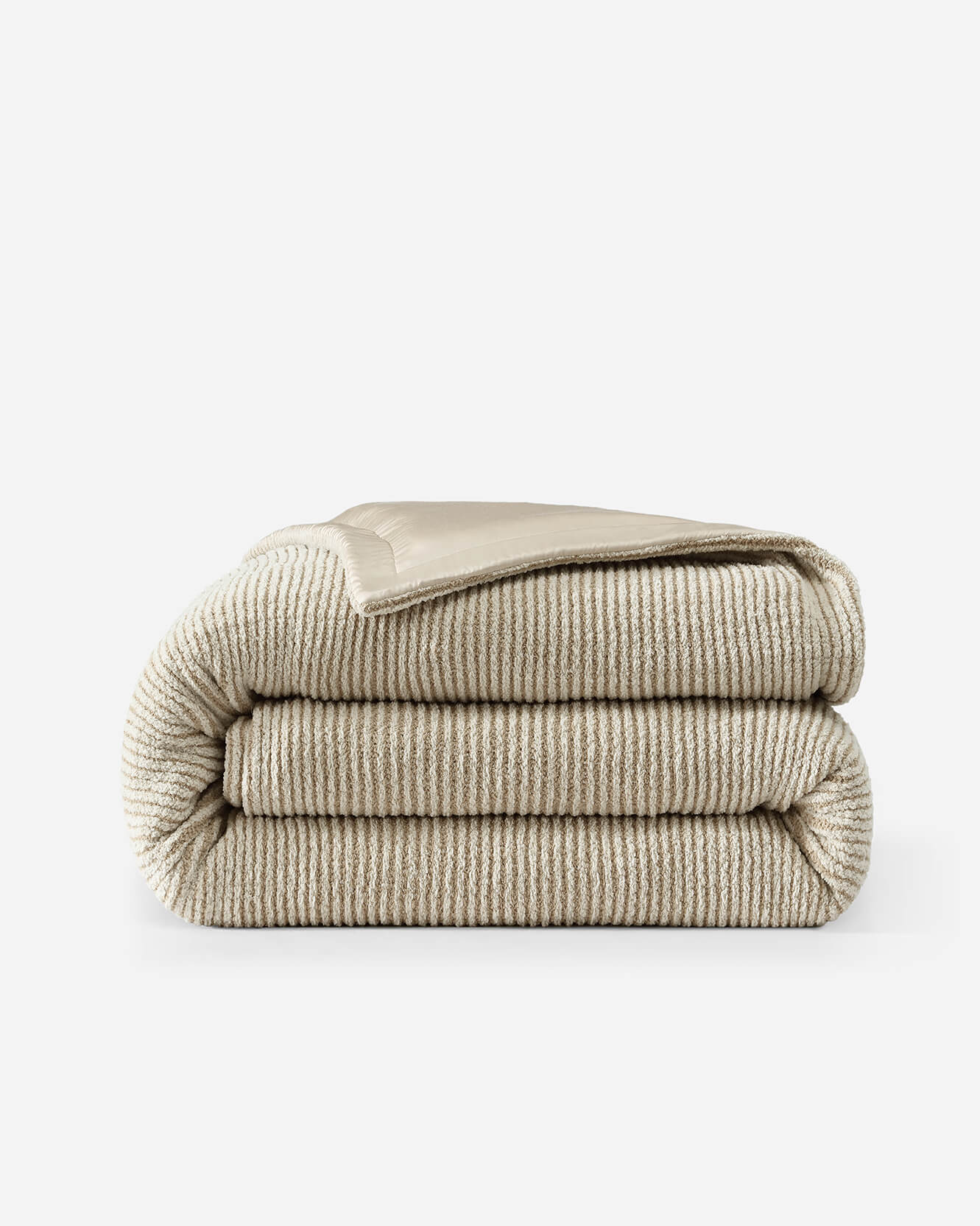 Two-Tone Snug Ribbed Bamboo Duvet Cover