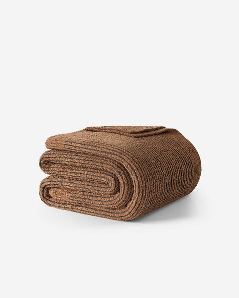 Two-Tone Ribbed Bed Blanket