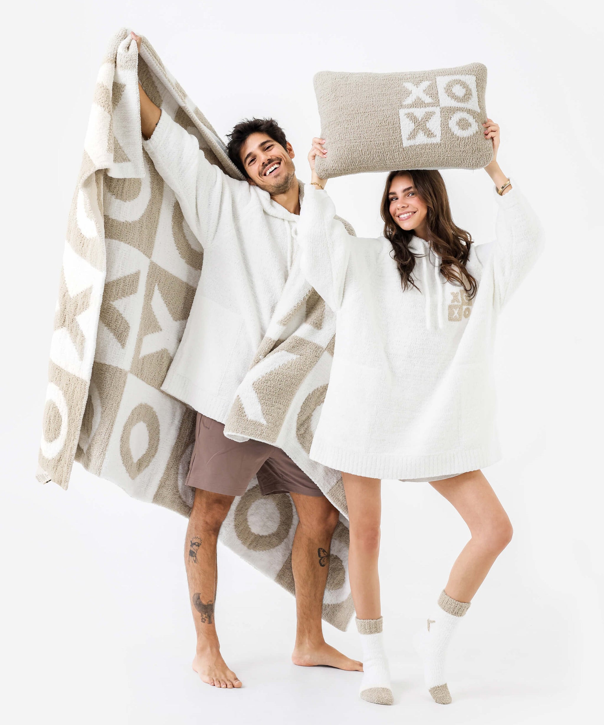 XO Checkerboard Small Lumbar Pillow