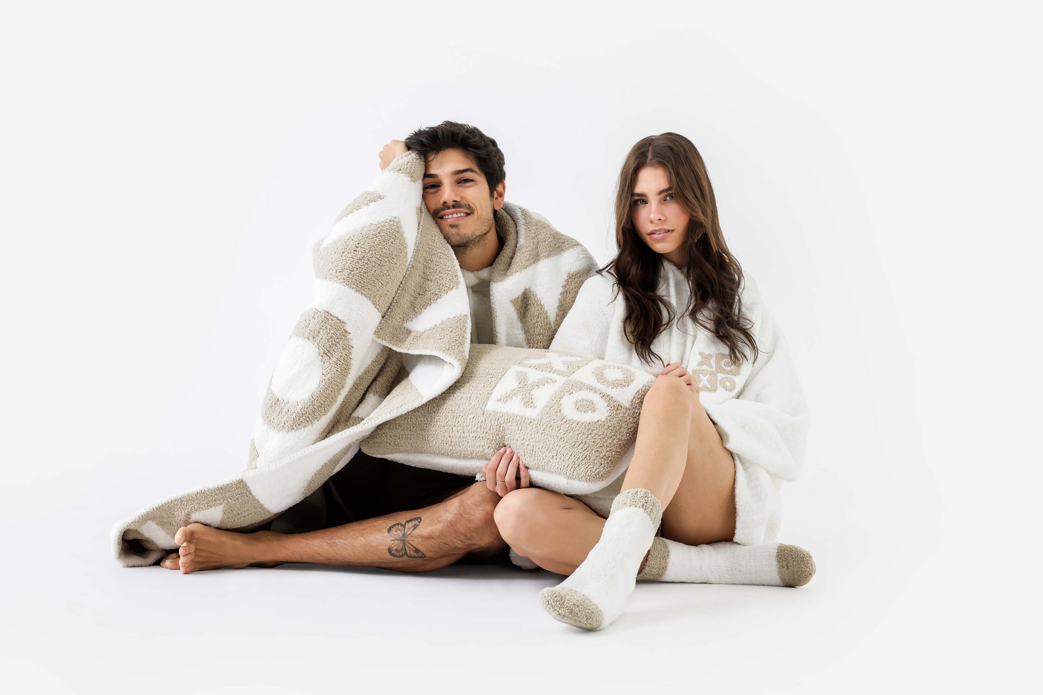 XO Checkerboard Small Lumbar Pillow