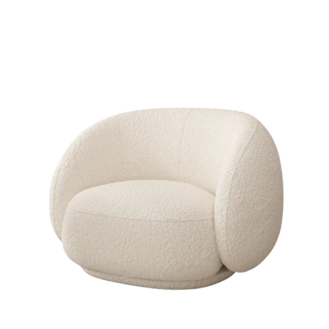 Moonlight White Cushion Accent Chair