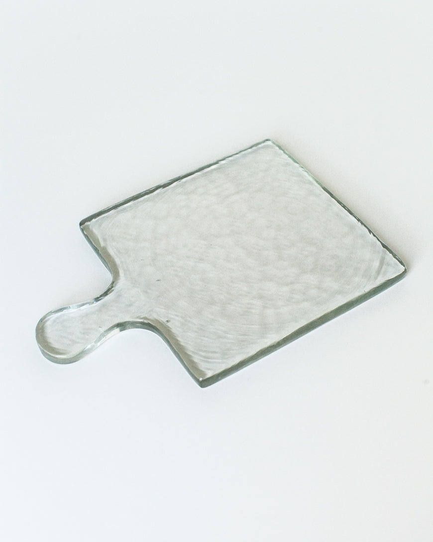 Hammered Glass Serving Boards Clear
