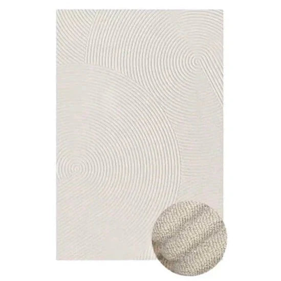 Cream Area Rug – Waterproof & Stain-Resistant