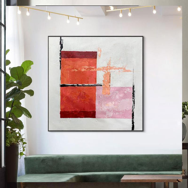 Red Abstract Wall Art