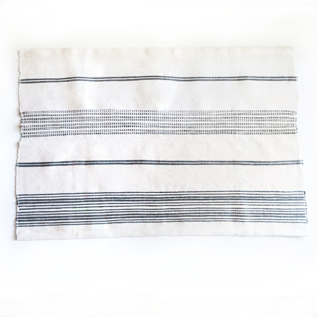 Aden Cotton Bath Mat Natural with Grey