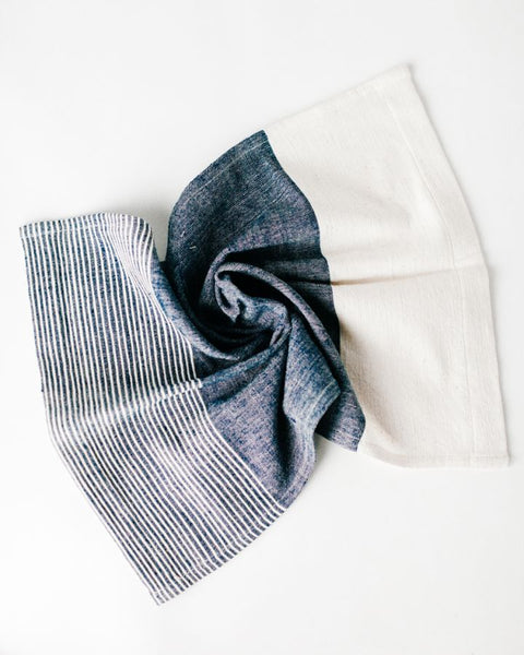 Chesapeake Cotton Tea Towel Navy