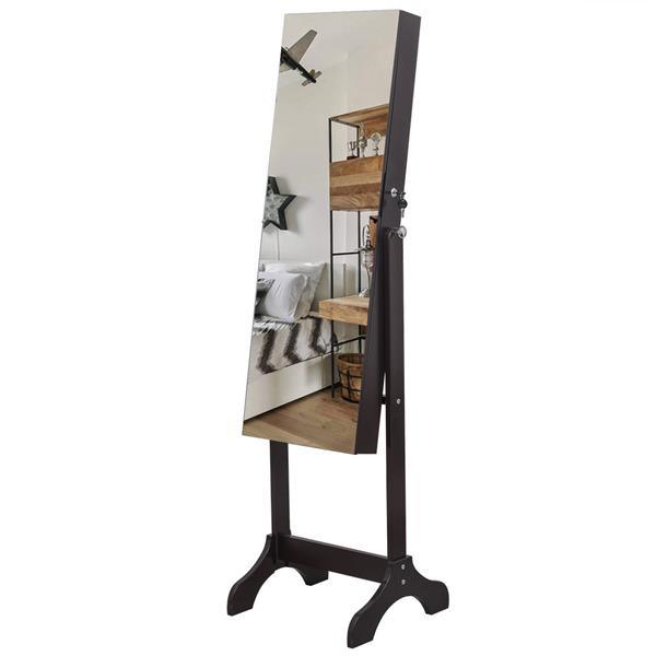 Standing Full Mirror With Jewelry Storage
