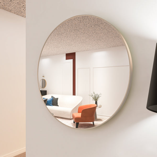 Matte Gold Wall Mirror