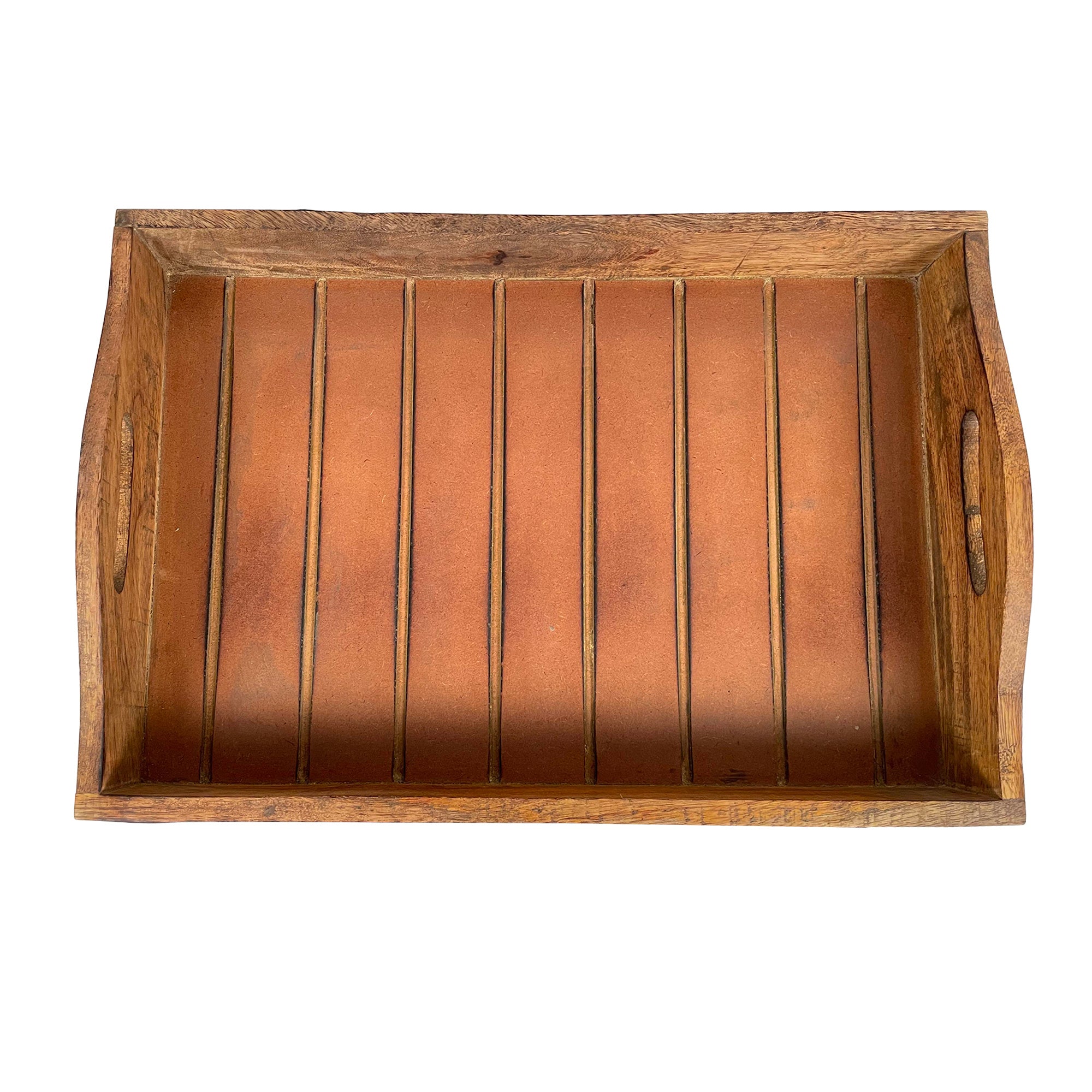 Rectangular Farmhouse Wooden Tray with Rivets