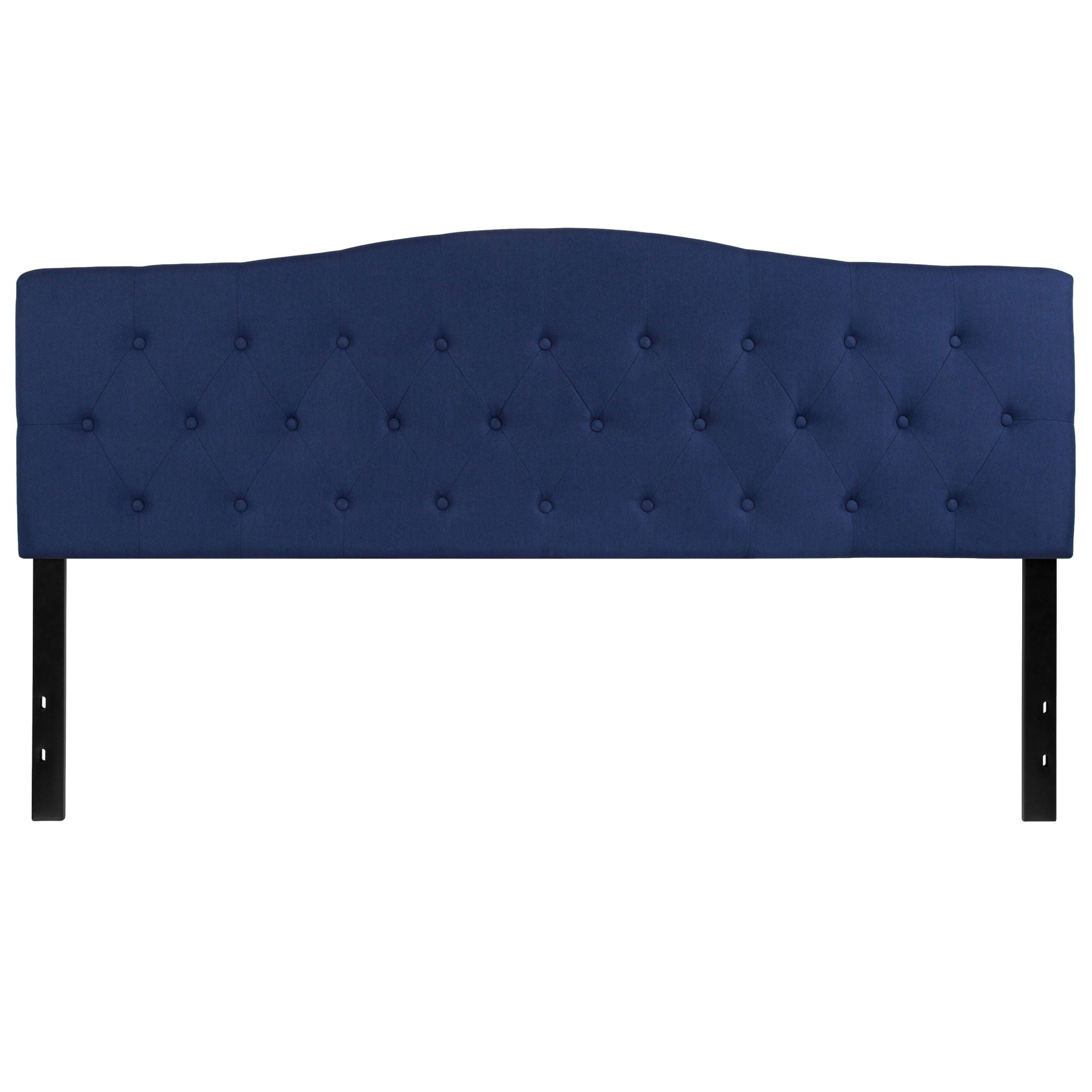 Arched Button Tufted Upholstered Headboard