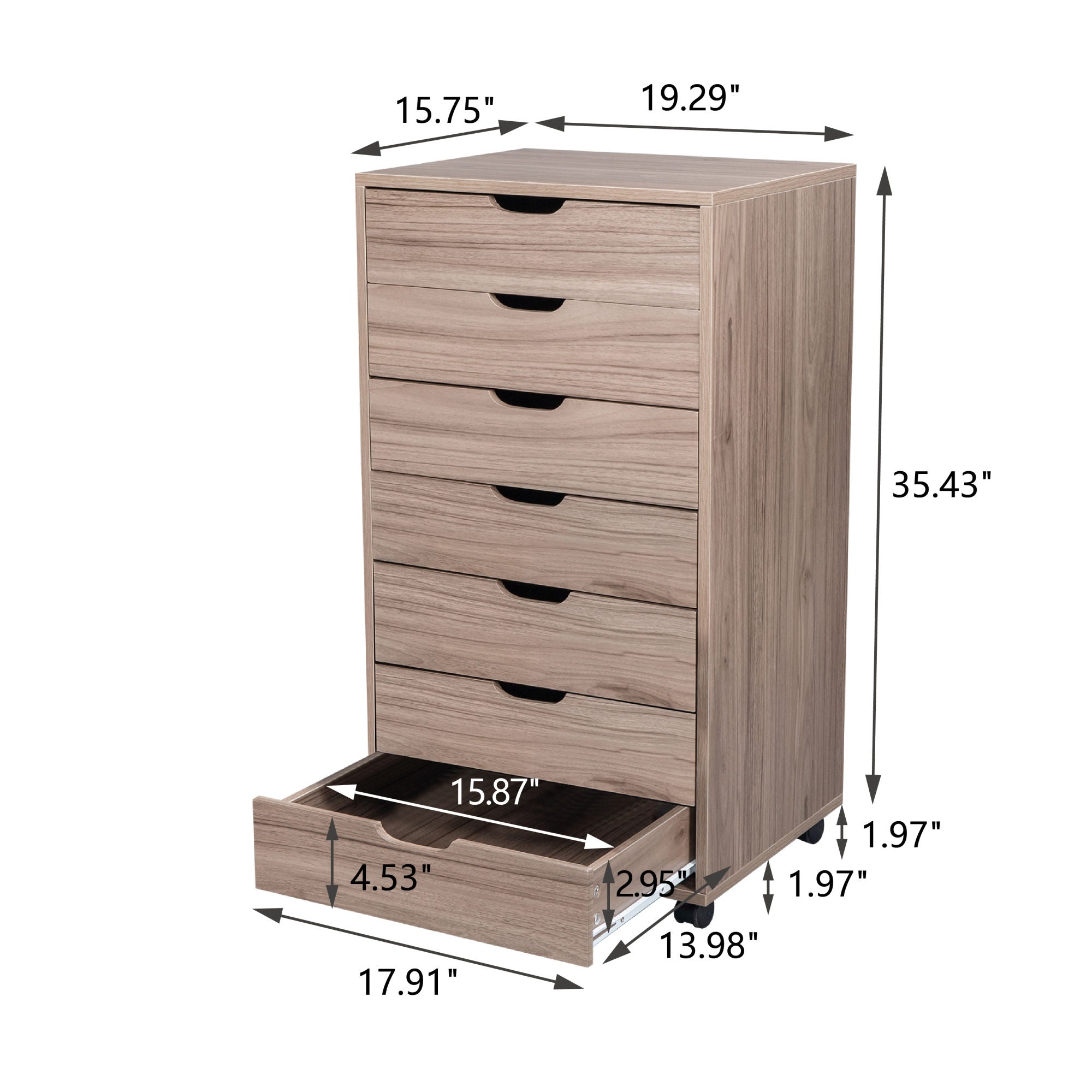 7-Drawer Chest on Wheels