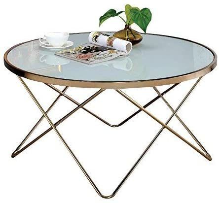 Champagne & Frosted Glass Coffee Table