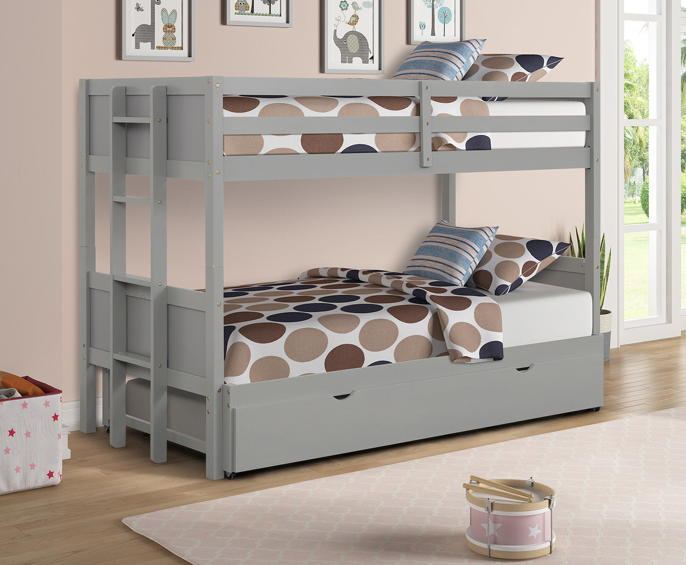 Full Bunk Bed With Trundle