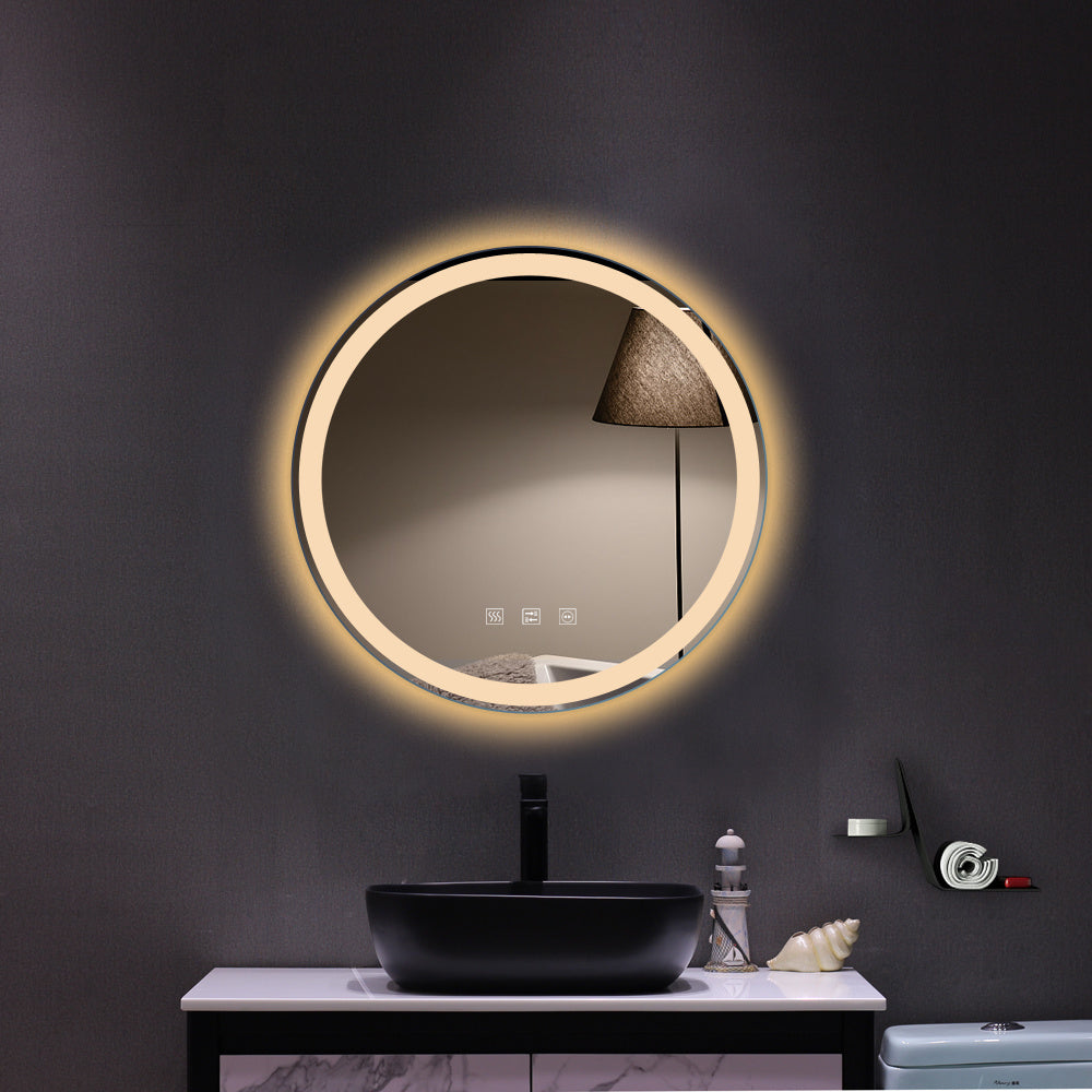 Round Touch LED Bathroom Mirror