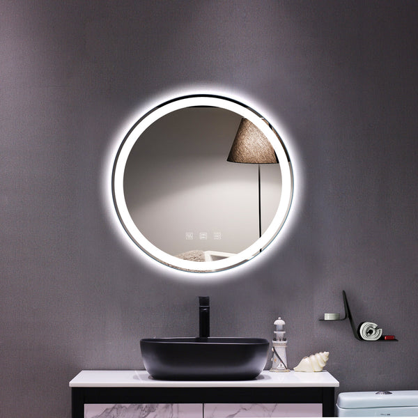 Round Touch LED Bathroom Mirror
