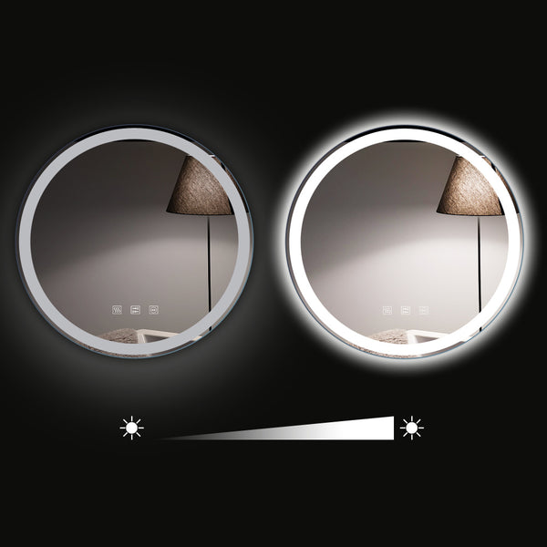 Round Touch LED Bathroom Mirror