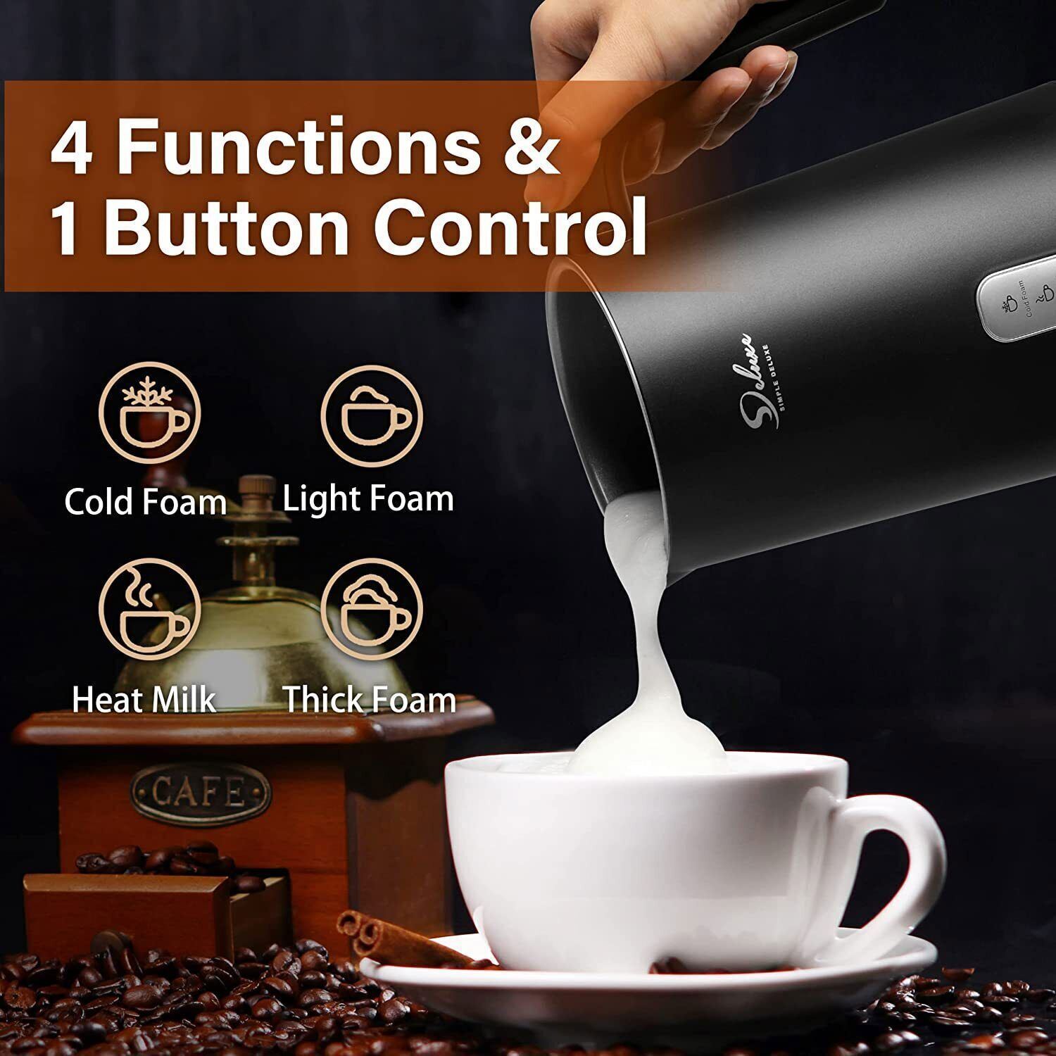 Simple Deluxe Milk Frother - Family Friendly Furniture